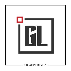 Initial Letter GL Logo Template Design