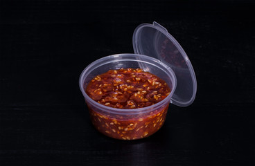 Sauce with sesame seeds