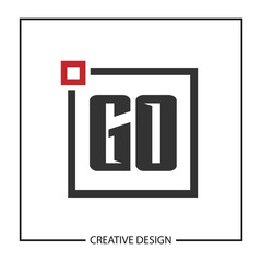 Initial Letter GO Logo Template Design