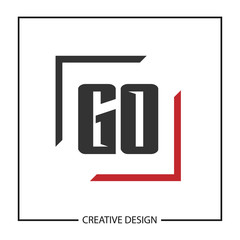 Initial Letter GO Logo Template Design