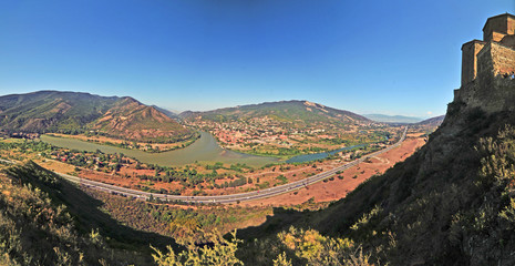 City Mccheta in Georgia, View from near hill   © robnaw