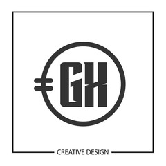 Initial Letter GX Logo Template Design