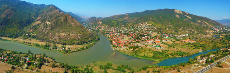 City Mccheta in Georgia, View from near hill © robnaw
