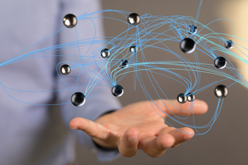 network digital interface in hand