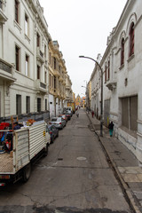 Narrow street in old Lima