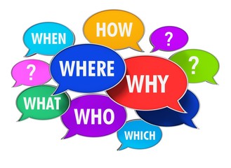 questions speech bubbles concept 3d illustration