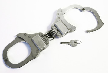 Obraz premium handcuffs on white background