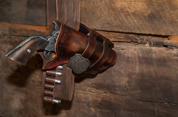 gun in holster