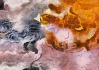 Obraz na płótnie Canvas Abstract grunge texture closeup background. Oil painting design pattern. Vintage dry paint brushstrokes artistic artwork. Creative wallpaper.
