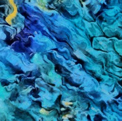 Abstract grunge texture closeup background. Oil painting design pattern. Vintage dry paint brushstrokes artistic artwork. Creative wallpaper.