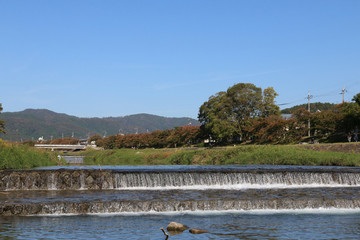 京都ぶらり、秋の鴨川は今日も好日