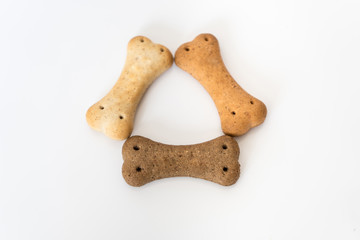 dog food on the white background