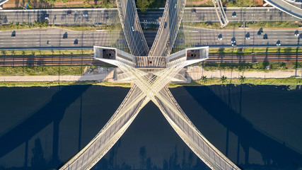 Estaiada Bridge Sao Paulo Brazil. Stayed bridge at Sao Paulo, Brazil.