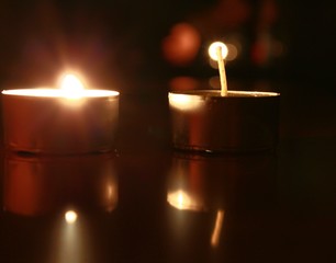 candle in the dark