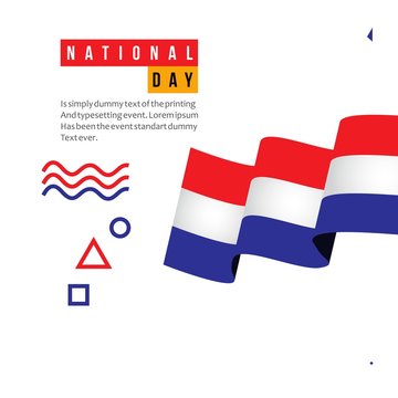 Netherlands National Day Vector Template Design Illustration