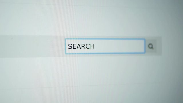Search Typed into the Search Bar.