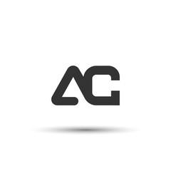 Initial AC Letter Logo Design - obrazy, fototapety, plakaty