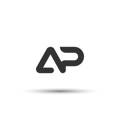 Initial AP Letter Logo Design - obrazy, fototapety, plakaty