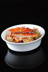 Lemon grass curry comb crab