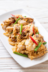 Stir-Fried Squid or Octopus with Salted Eggs