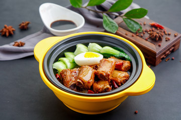 Bacon soup rice