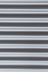 Water Drops On New Corrrigated Steel Wall