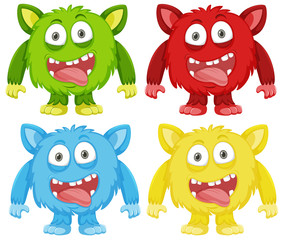 Set of funny monster © brgfx