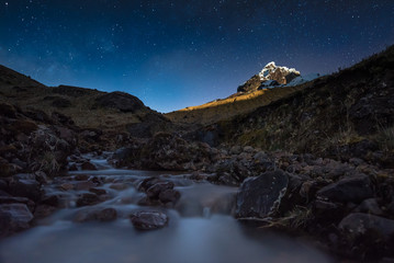 Fototapeta na wymiar Andes at night