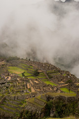 Fototapeta premium Landscape of Machu Picchu ruins in Peru.