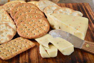 Cheese and crackers
