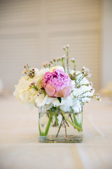 Peony Flower Centerpiece