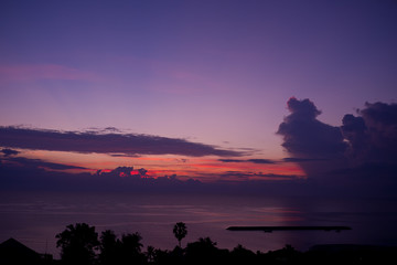 Obraz premium blue sky with clouds background, summer time, beautiful sky