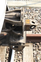 電車の連結器部分