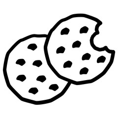 Cookies Biscuit Vector Icon