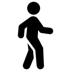 Walking Man Vector Icon