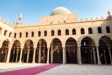 Naklejka premium Mosques in Cairo city of Egypt landscape at day