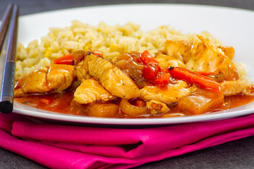 sweet and sour chicken