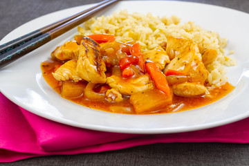 sweet and sour chicken