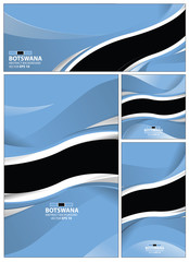 Abstract Botswana Flag Background