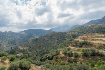 Fototapeta na wymiar Hania, Crete - 09 25 2018: Polirinia. Beautiful view