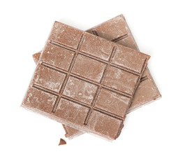 Close up of segment chocolate bar