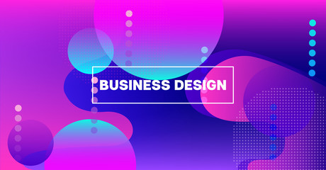 Bright Neon Gradient Overlay Futuristic Vector Pattern. Simple Main Web Page Iridescent Geometric Design. Fluid Color Retro Tech Glitch Circles Cover. Festival Poster Business Internet Background.
