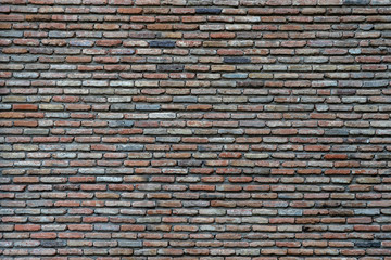 Background old vintage brick wall texture, closeup