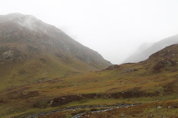 View Of Big Mountains Under Cloudy sky