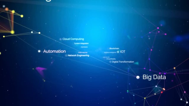 Automation Artificial intelligence AI deep learning futuristic technology concept