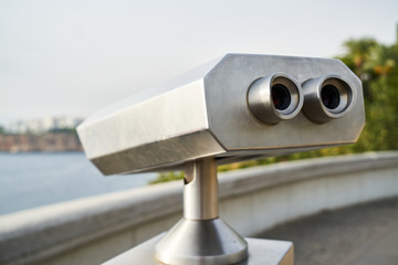 Metal Binoculars Background