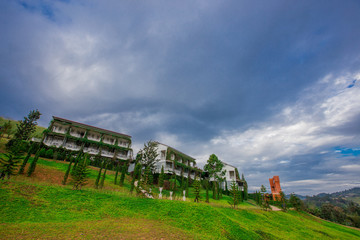 The Blue sky resort Khao Kho - Phetchabun: November 6, 2018, the middle of the valley, visitors to Tambon Khaem Son, Amphoe Khao Kho, Thailand