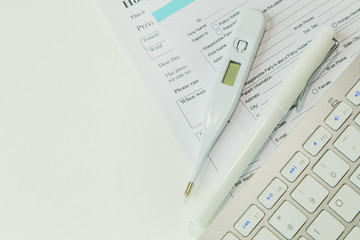 Fototapeta premium medical healthcare device close up image background..