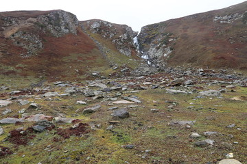 Small Waterfall On Mountain In Rati Gali Of Kashmir