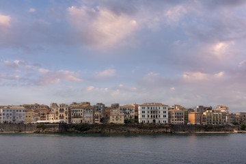 The historic town of Corfu island, Greece, under a glorious sky